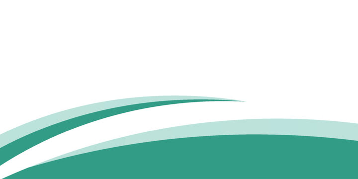 Abstract green and white wavy background with elegant fluid lines. Vector illustration template for eco friendly banner, healthcare presentation, medical flyer, or organic product backdrop.