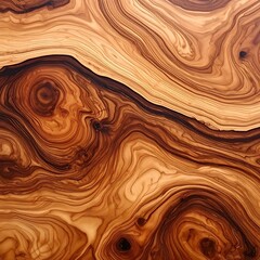 Fototapeta premium A swirling pattern of brown and tan hues resembling wood grain