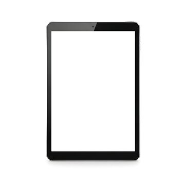 Minimalist modern tablet device with sleek design and thin bezels
