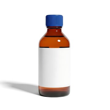 Amber glass bottle with dropper cap