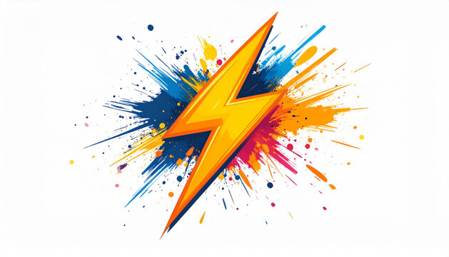 Dynamic lightning vector art
