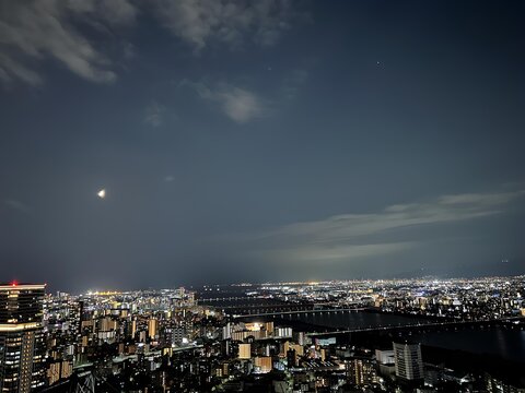 night view of the city