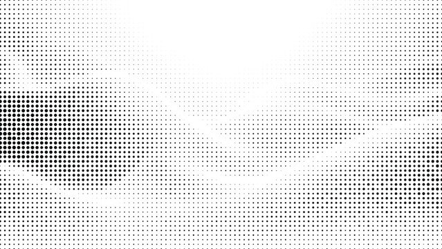 halftone wave dot pattern abstract black and white modern gradient background