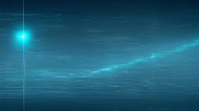 Abstract blue glowing line dark water with technology virus hack music light effect, blue water texture with line music technology virus hack mood calm abstract background, abstract blue wave line
