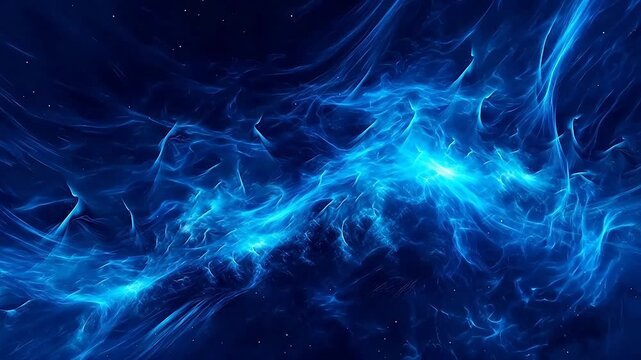 Digital nebula blue flash point line abstract background