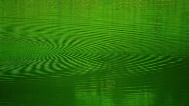 Green Water Ripple Abstract Background