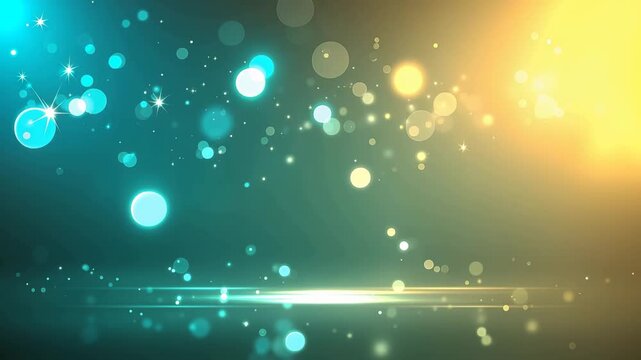 Bokeh lights background, cinematic blur effect, glowing particles motion, dreamy abstract visuals bokeh background