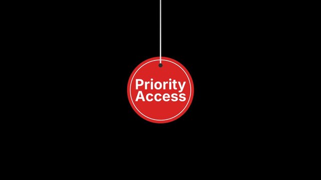 Priority access Hanging Tag Animation