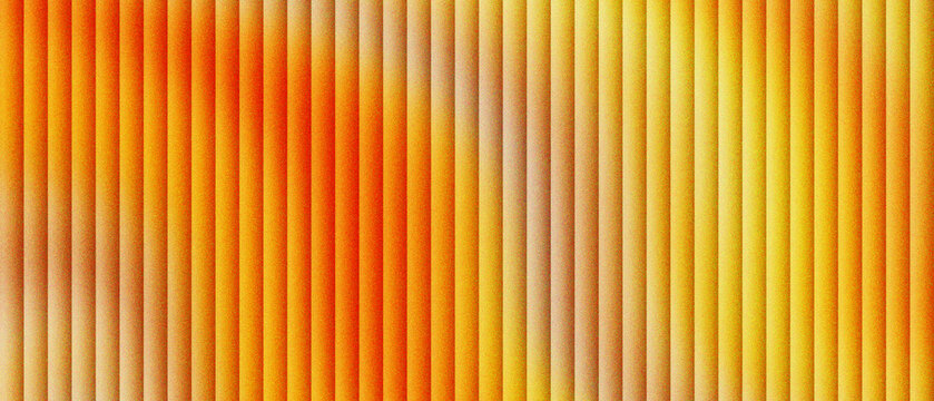 Abstract orange corrugated metal texture, industrial yellow ribbed steel surface background, vibrant metallic vertical lines pattern, colorful textured aluminum sheet for modern design work.