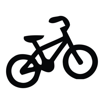 vector style Flat illustration  Tire Bicycle Icon Silhouette
