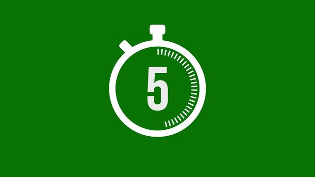 10-second countdown timer animation green background futuristic digital stopwatch frame 4k motion graphics ui display countdown from 10 to 0 motion design