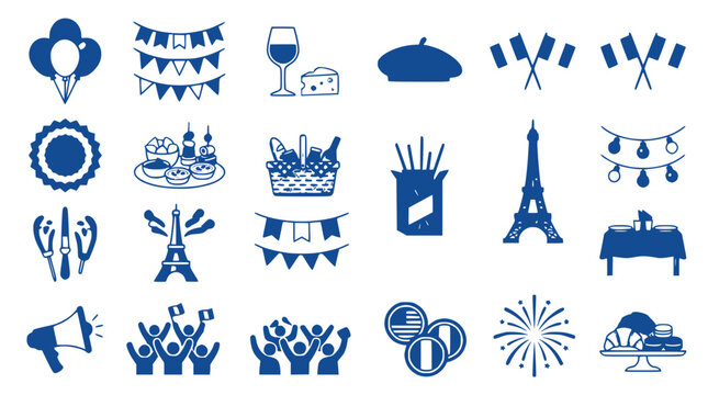 French Icons Collection: Travel, Food, Celebration, Culture & Paris Symbols