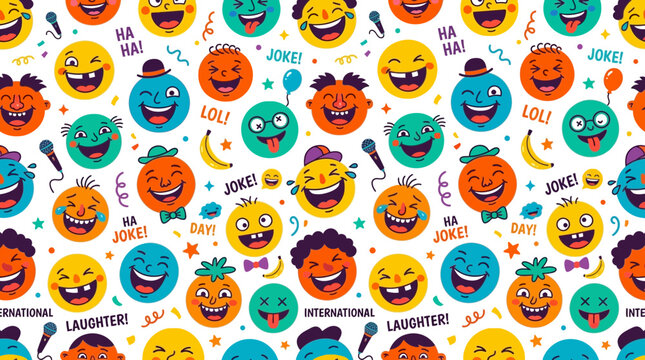 Funny Faces Background: Laughter, Jokes, and Joyful Expressions