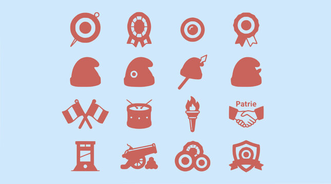 French Revolution Icons: Liberty, Equality, Fraternity Symbols