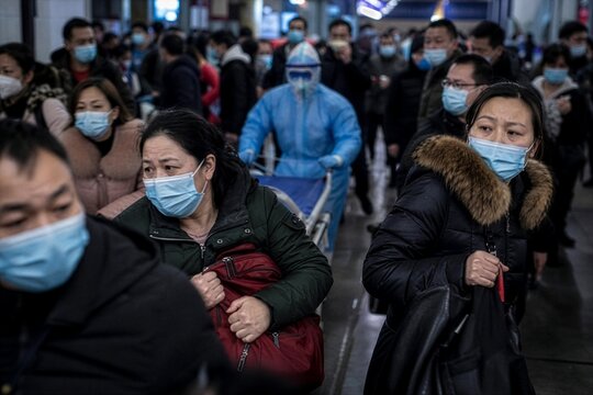 Sober faces tell a tale of collective dread in the grip of a global health scare