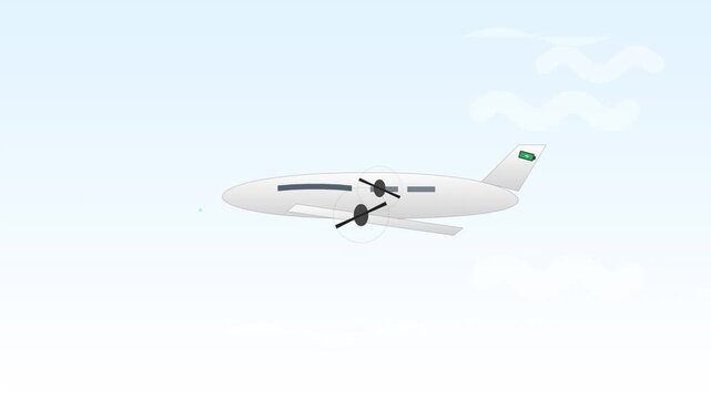 electric airplane flight using clean renewable aviation tech