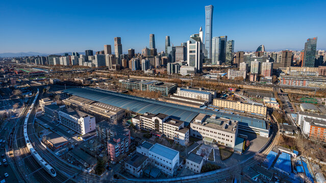 Beijing CBD, China Zun complex, urban rail transit, business center