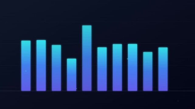 dynamic bar chart rising modern motion background