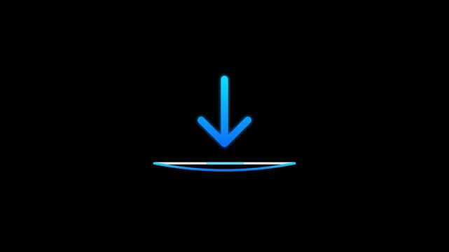Download Arrow Progress Transfer Data Saving Process Animation