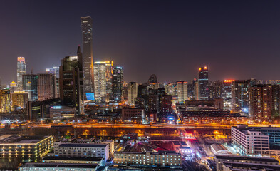 Fototapeta premium China Zun, Beijing CBD, and Guomao City Skyline