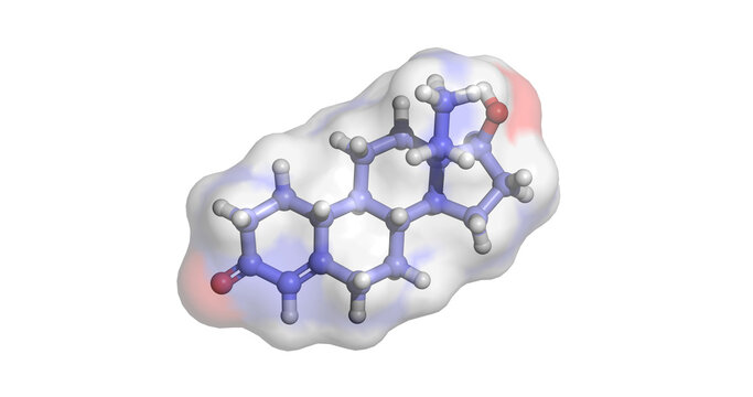 Levonorgestrel, progesterone receptor agonist for emergency contraception, 3D molecule 4K