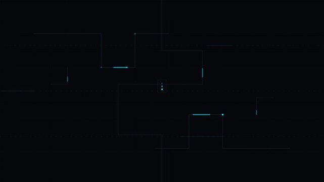 Digital Circuit Board Trace Lines Animation Background