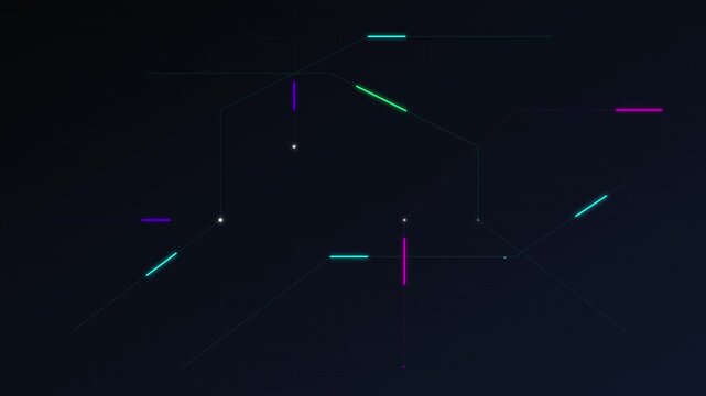 digital circuit board style 3d colorful background