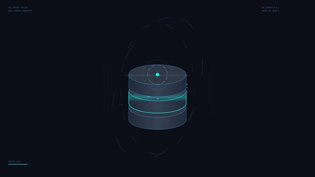 database sql server digital information storage animation
