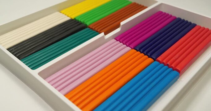 Fun plasticine ready for shaping imaginative and colorful objects in creative play sessions