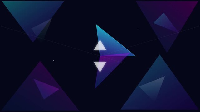crystal shard pattern modern vibrant looping animation
