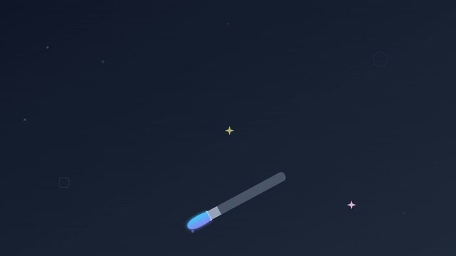 creative design studio with floating art tools