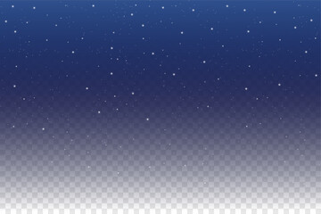Fototapeta premium Night sky background with light blue transparent effect. Vector starry galaxy with dust of shiny sparkles. Cosmic abstract fantasy gradient illustration with glittering particles