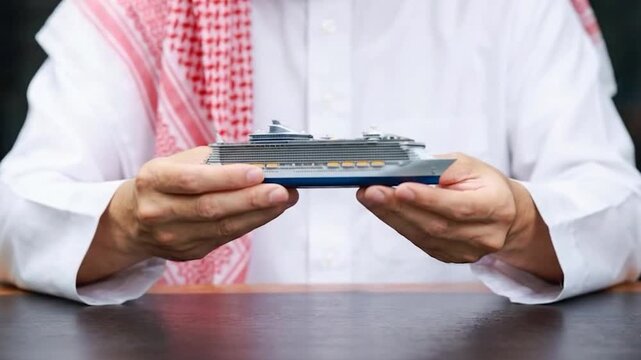 Real Estate Business and Property Investment in UAE, Saudi Arabia, Qatar, Bahrain and Kuwait, Arab Men and Women, Organization, Institute, Housing Finance, Smart Property and Home Ownership Concept