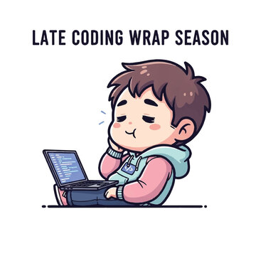 Young boy focused on laptop computer.