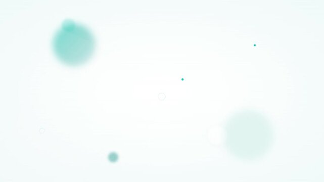 clean medical healthcare tech bokeh floating animation