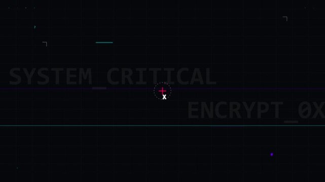chaotic random text flicker modern digital animation