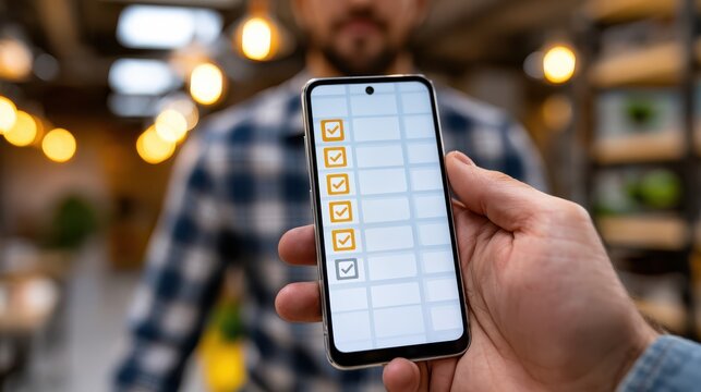 A smartphone screen showing a task list app with three tasks, illustrating productivity and organization in a digital workspace.