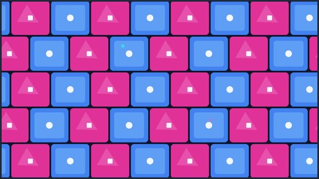 checkerboard shift pattern modern vibrant motion graphic