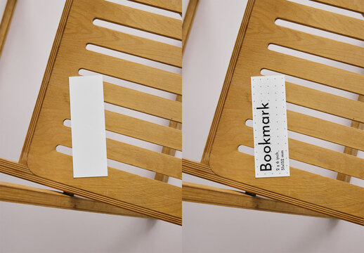 Mockup Of Customized Bookmark