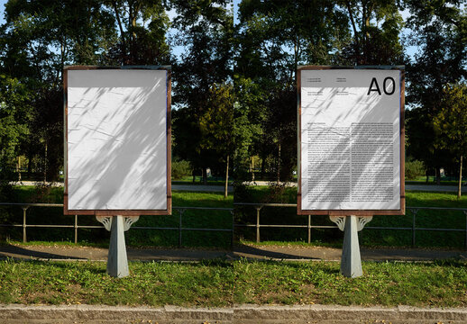 Mockup Of Customizable A0 Poster