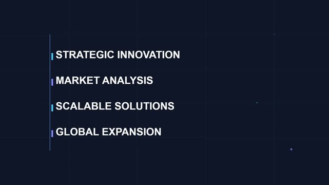 Business Presentation Bullet Point Text Slide In