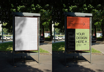 Mockup Of Customized Sign In Park