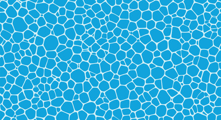 Fototapeta premium Blue pool mosaic vector water texture background for summer swimming and spa design