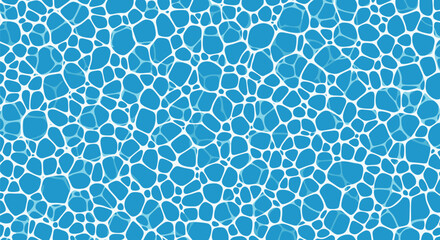 Obraz premium Blue swimming pool water texture vector mosaic pattern background