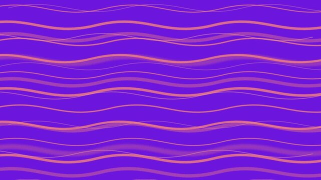 Bright Salmon Curvy Line Pattern Flowing In Modern Motion