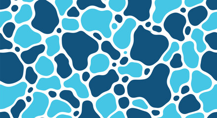 Obraz premium Blue Pool Water Texture Vector with Abstract Mosaic Pattern for Summer Design
