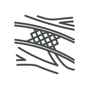 Angioplasty Stent Icon. Cardiology Vascular Procedure Outline Line Symbol with Artery, Balloon, Implant, Editable Stroke Vector Isolated on White Background