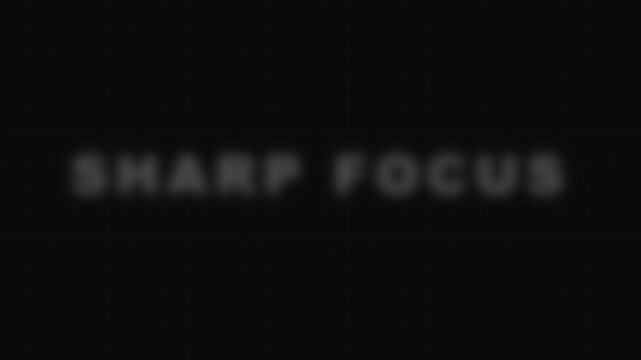 blur to focus sharp text animation for clean ui