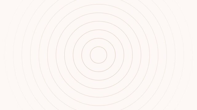 Minimalist graphic design featuring concentric circles on a white background