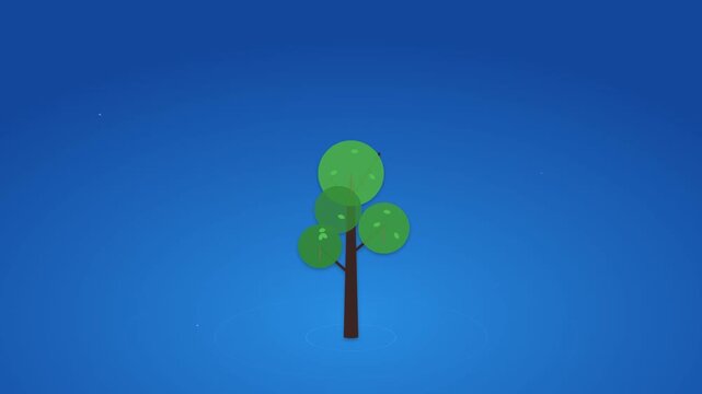 Alder Tree By Digital Water Ripple Animation
